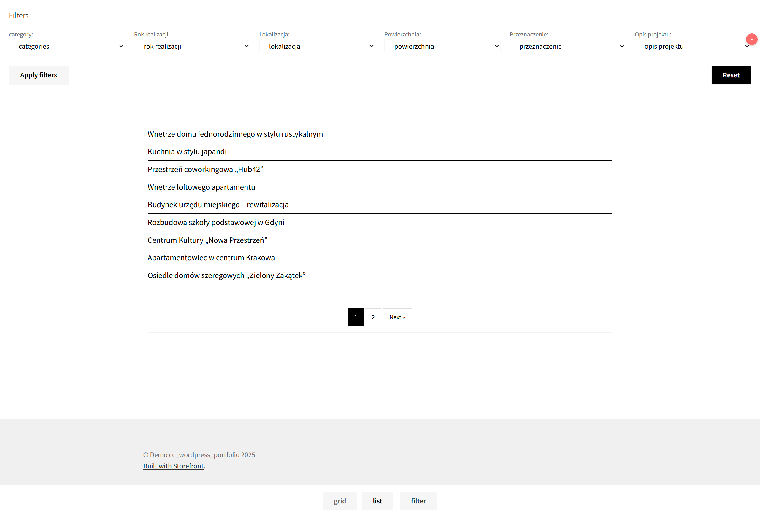 módulo wordpress portfolio