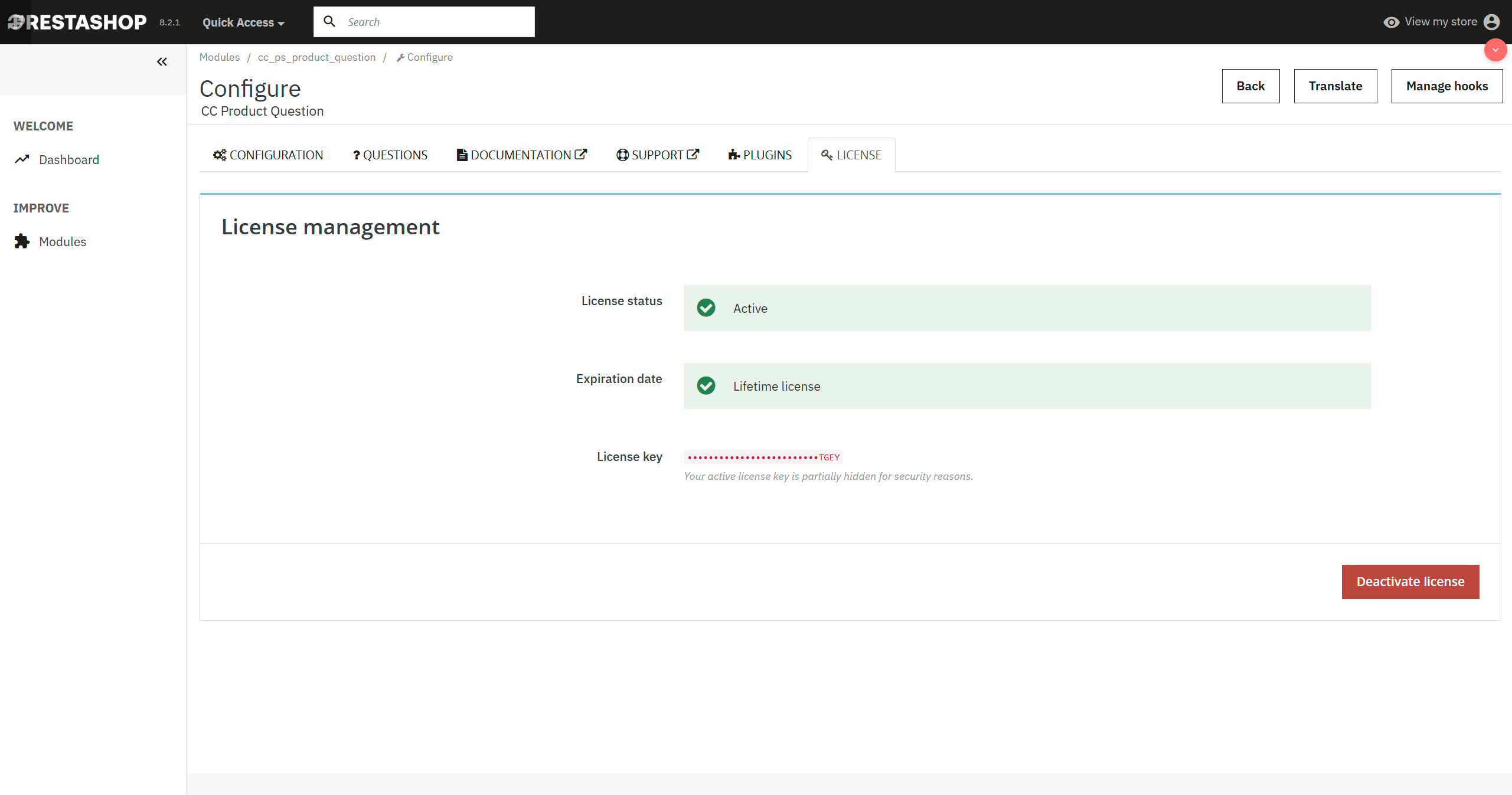 módulo ask product prestashop