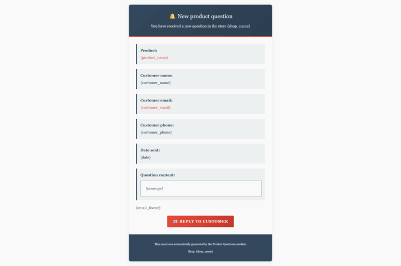 zapytaj o produkt moduł prestashop