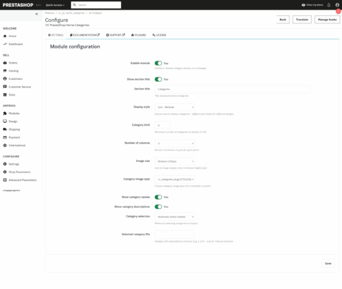 Kategorie Na Stronie Głównej PrestaShop