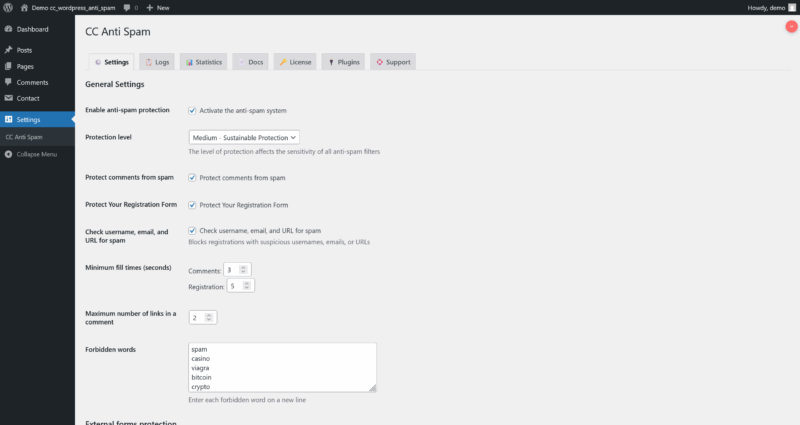 WordPress Anty Spam