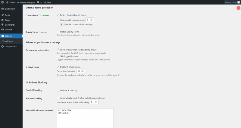 WordPress Anty Spam