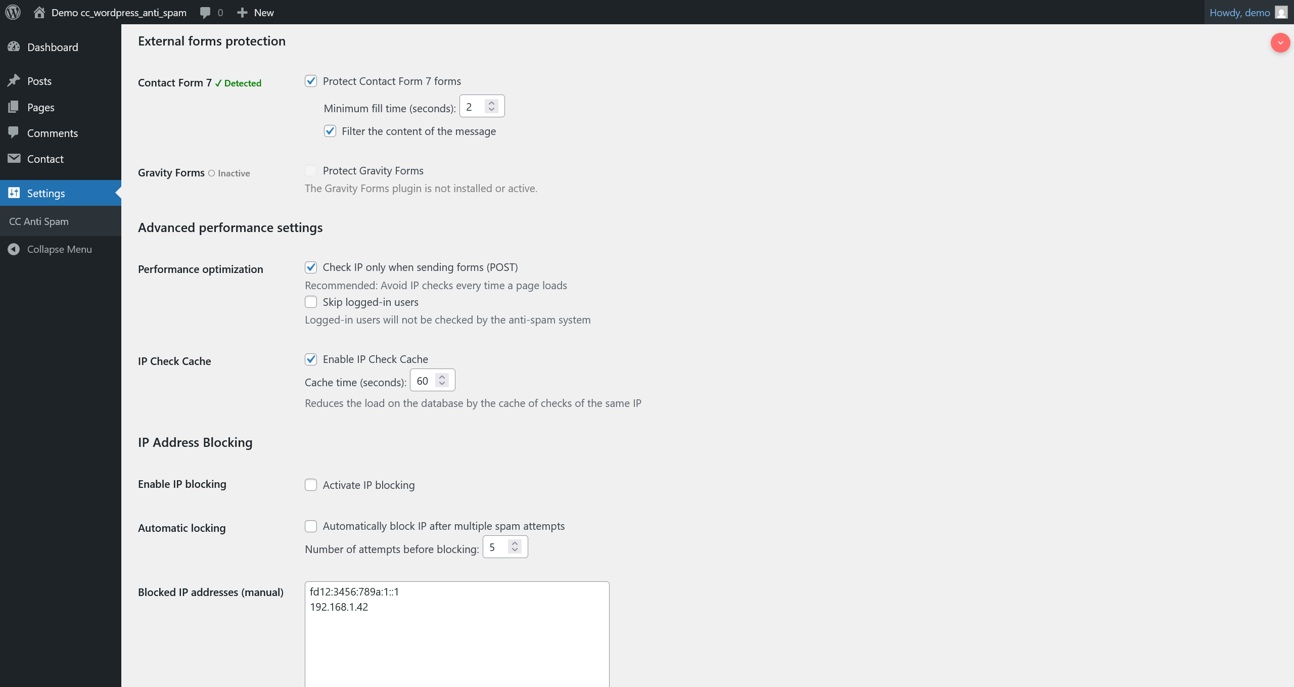 Antispam en WordPress