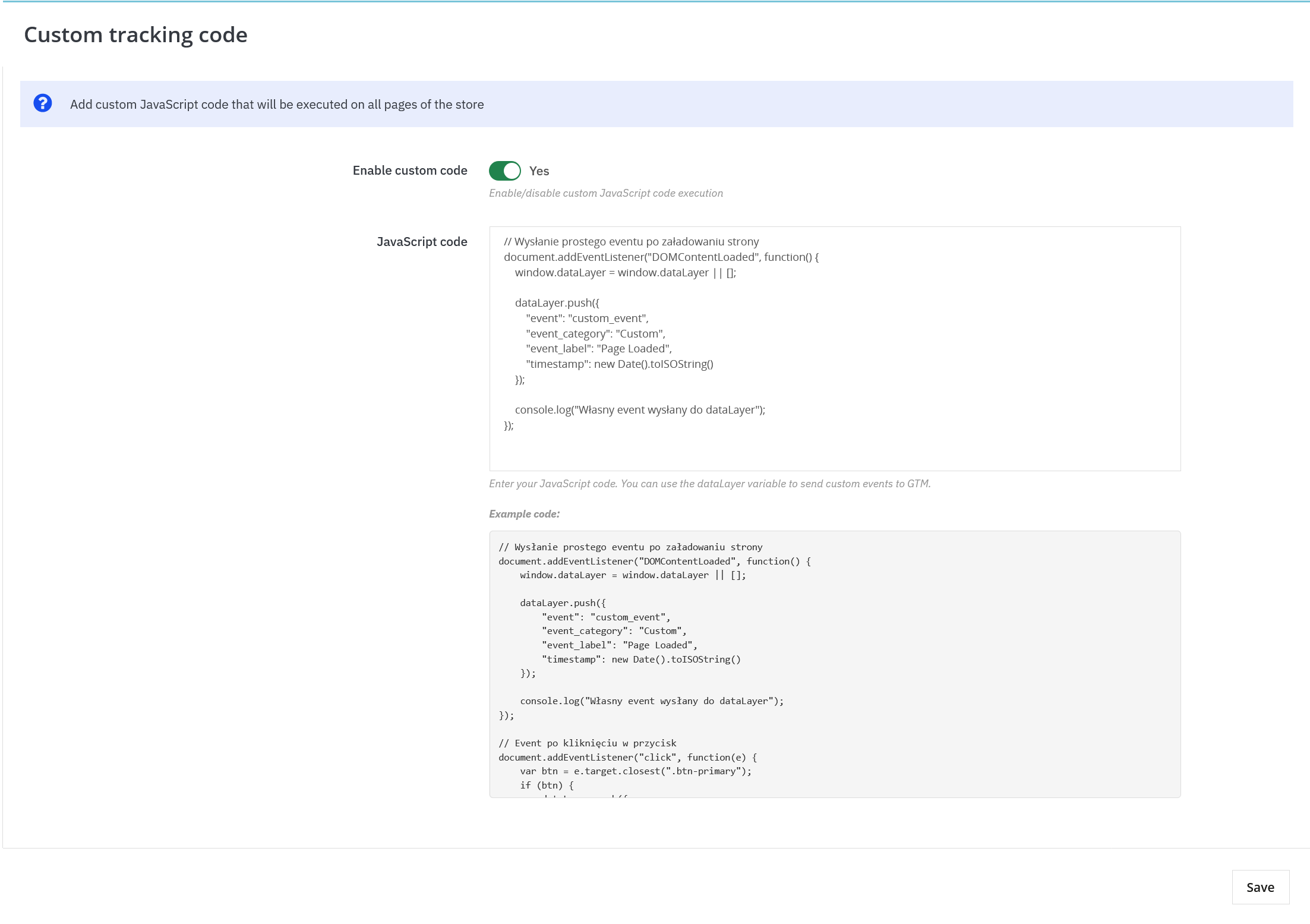 PrestaShop Google Tag Manager